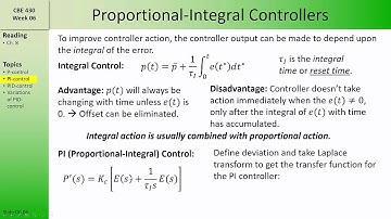 CBE 430 Week 07 02 PI Control