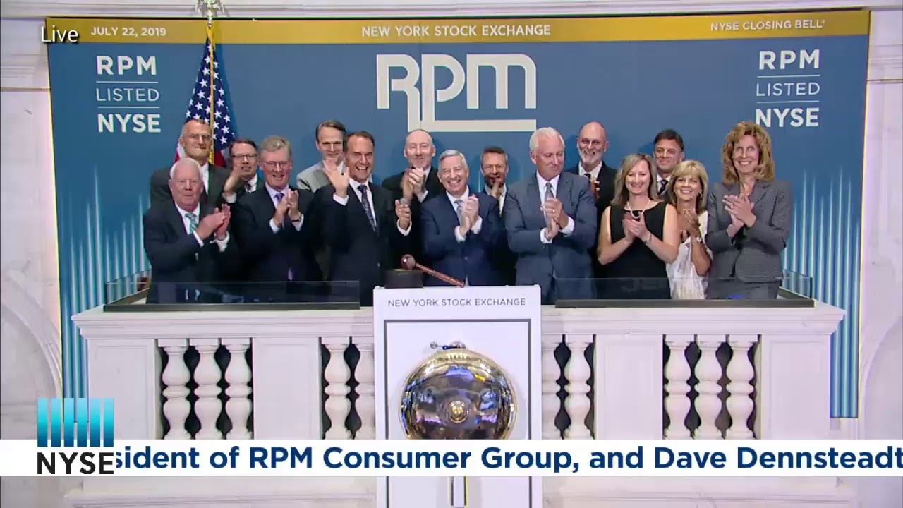 RPM INTERNATIONAL (NYSE: RPM) RINGS THE CLOSING BELL®