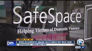 Spike in domestic violence abuse calls since Ray Rice case