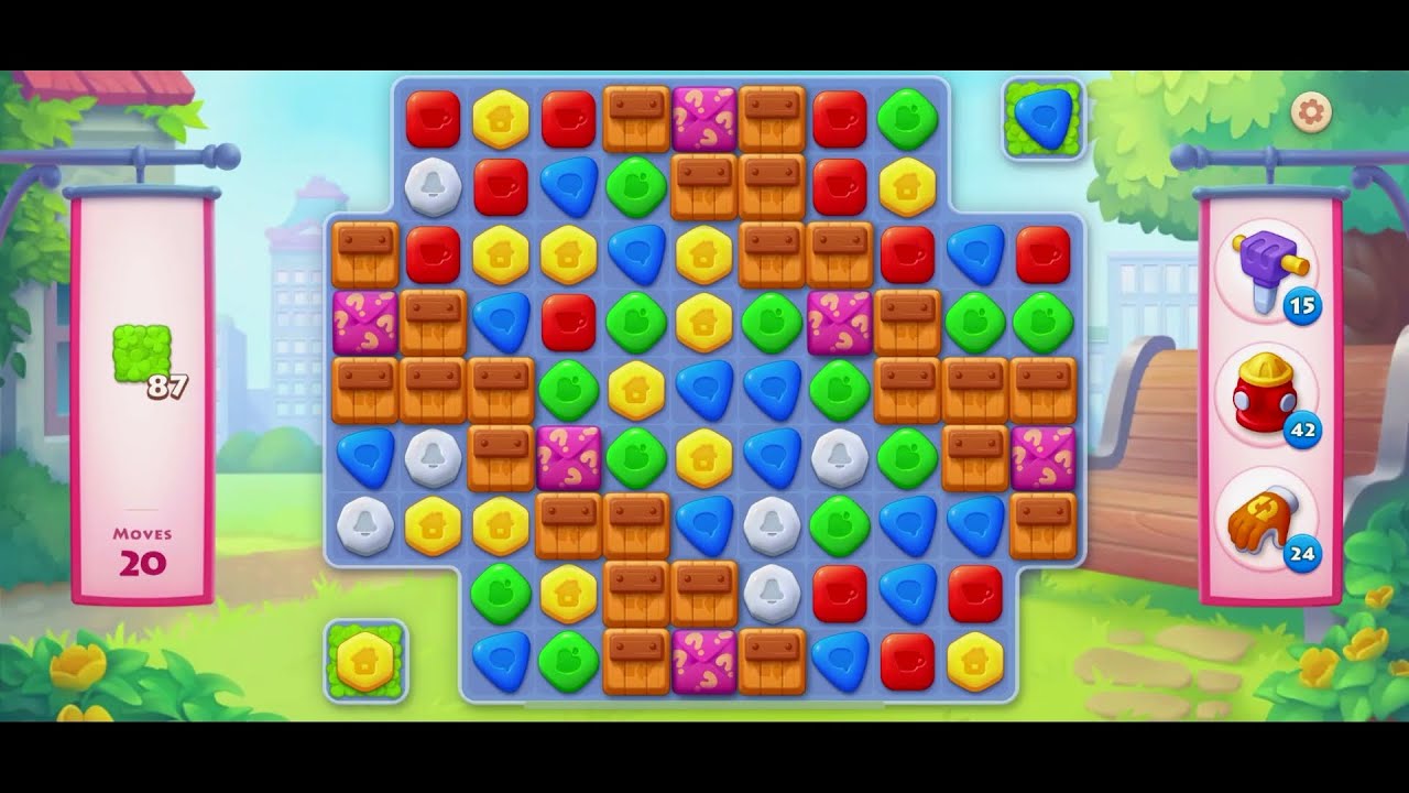 TOWNSHIP  mini event Match -3  game level # 609