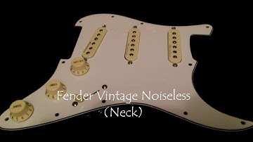 Fender Pickups Test - CS Single Coil, Vintage Noiseles, N3