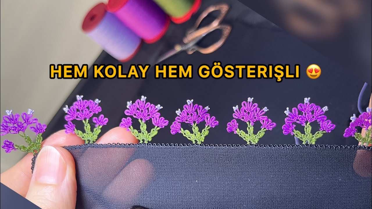 6/ Hem Kolay Hem Gösterişli İğne Oyası Modeli🌺 | Detaylı Anlatım