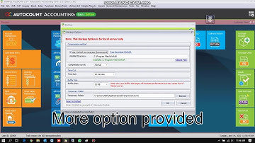 AutoCount Accounting-How to do Backup