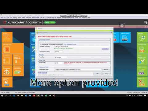 AutoCount Accounting-How to do Backup