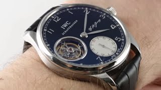IWC Portugieser Tourbillon F.A. Jones IW5447-04 Luxury Watch Reviews