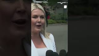 Leavitt does her 'last gaggle' with press ahead of childbirth