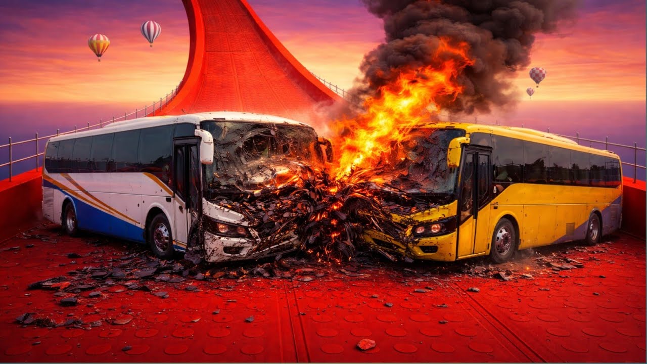 Mega Ramp Sport Bus 🚌 Racing 3D  - Extreme Car Stunts -Android Gameplay 