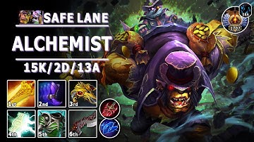 Alchemist Safe Lane Carry | 7.32c | Pos 1 Alche Play | Dota 2 Immortal Gameplay
