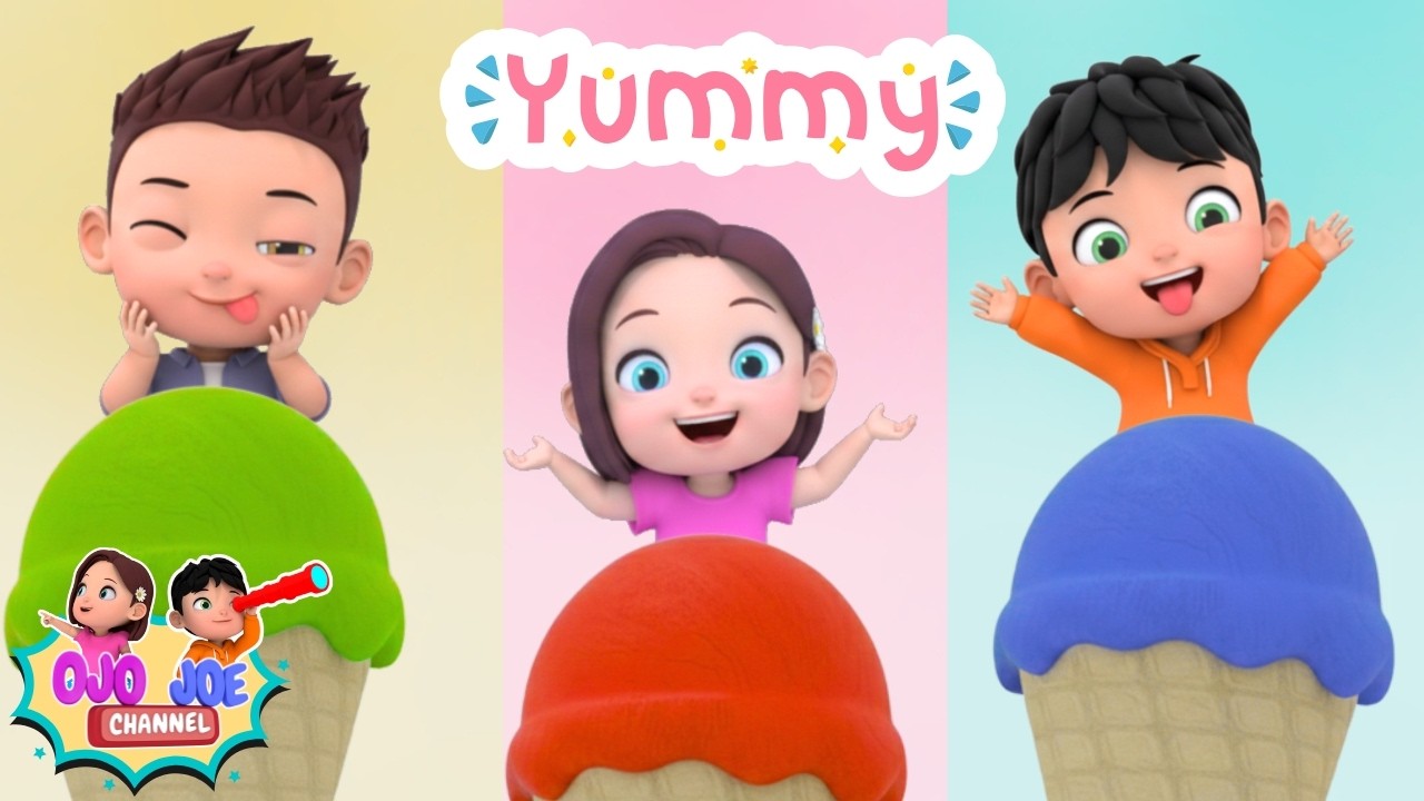 Counting 1–10 with Colorful Ice Cream 🍨 Fun Learning for Kids | Ojo & Joe