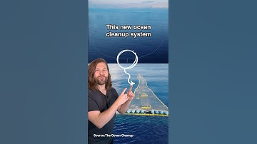 Floating barrier could clean up the Great Pacific Garbage Patch in 10 years! #shorts