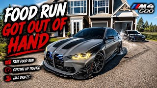 POV: Fast Food Run in My BMW M4 G80… Ended Up Cutting Up & Drifting
