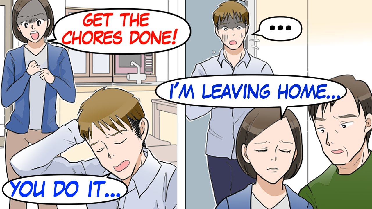 【Manga dub】My husband treated me like a housekeeper, neglecting childcare and housework, so...
