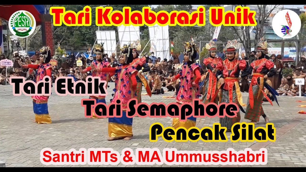 Tari Kolaborasi Unik, Etnik, Semaphore dan Pencak Silat From Ummusshabri Kendari