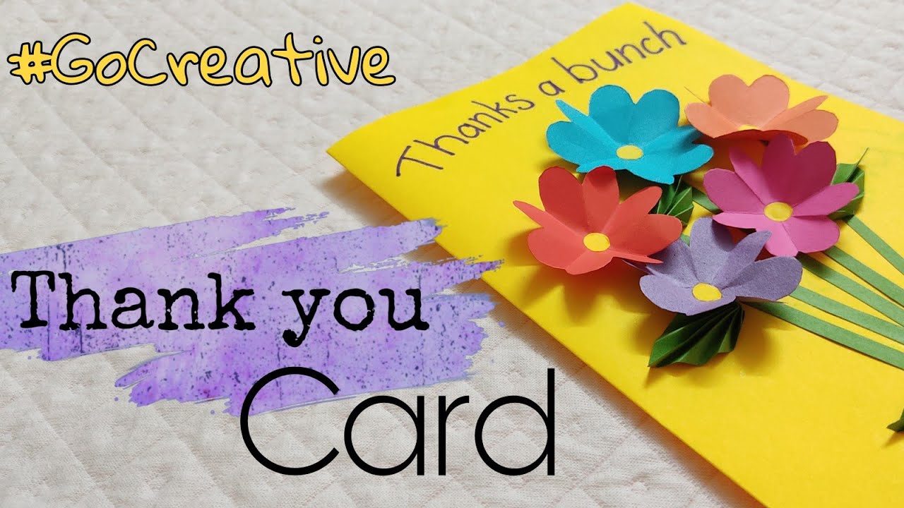 Thanks a bunch | Thank You Card | DIY Thank You Card | #thankyou ...