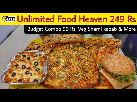 Unlimited Food Heaven Rs 249 || Twist Garlic Bread, Black Currant Shake & More