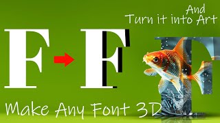 Turn Any Font Into 3D in Photoshop. Bonus: Create Cool Art Out of It!