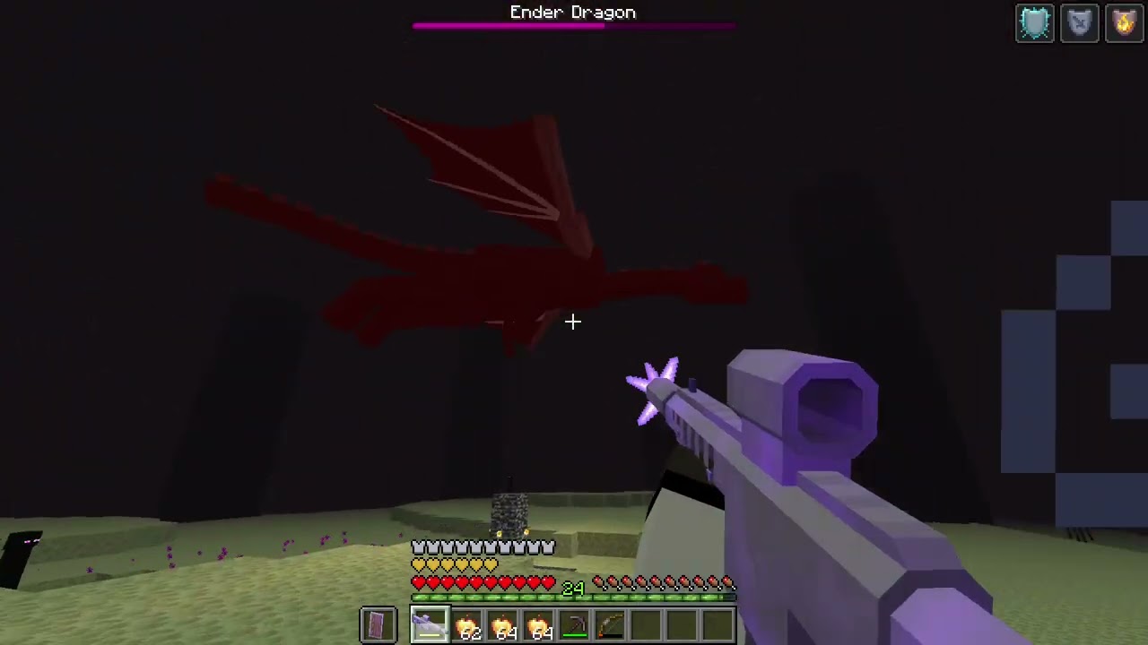 Can i beat the Ender Dragon with guns? part 2