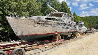 Exploring a Boat & Marine Salvage Yard | Abandoned Boat Graveyard