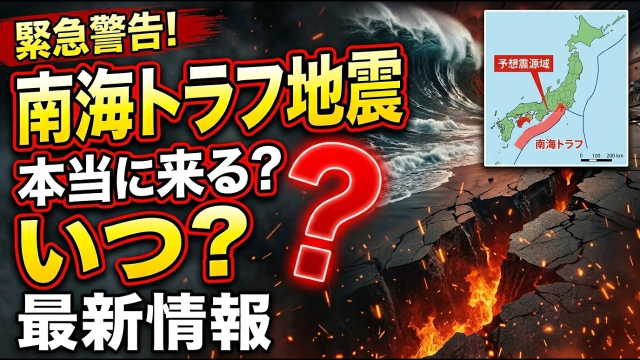 南海トラフ巨大地震は本当に来るのか?いつ起こるのか?