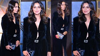 The Queen Is Here Gauri Khan In Her Velvet Outfit Arrived Karan Johar Party