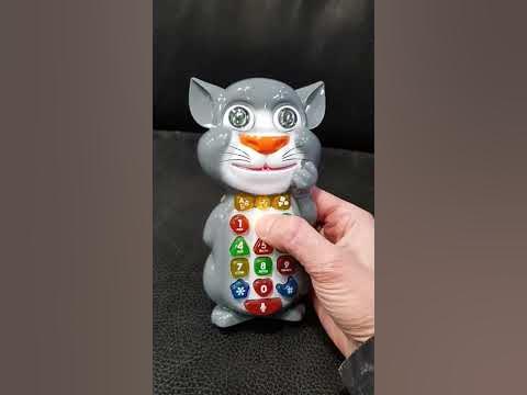 Интерактивный музыкальный детский телефон "Котофон - Кот Том" Обучающий ...
