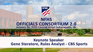NFL Rules Analyst Gene Steratore speaks at Officials Consortium