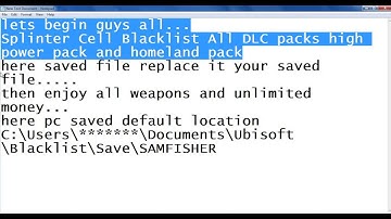 SplinterCell Blacklist 100% Saved file
