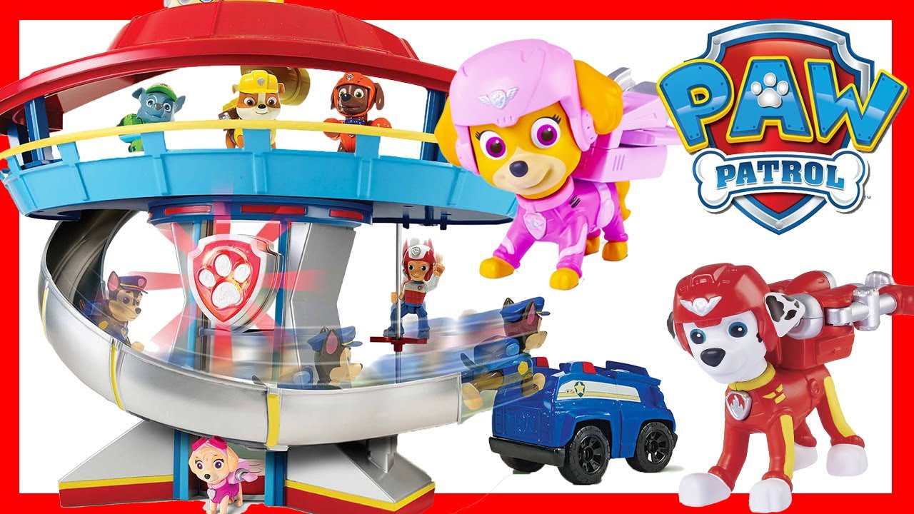 paw patrol headquarters playset