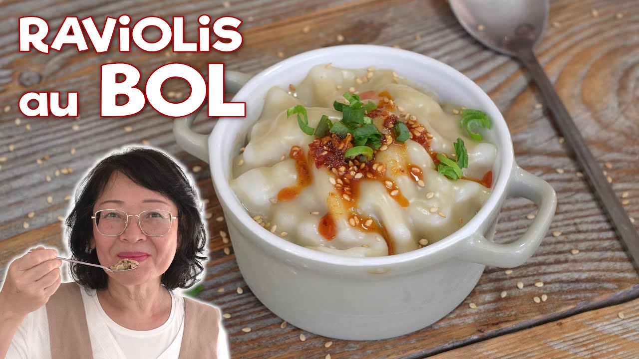 Raviolis au bol ultra-faciles — sans pliage, le bouillon se fait tout seul 🥟