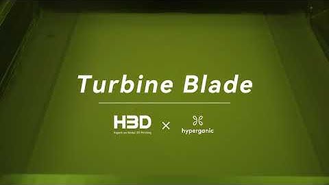 HBD 3D Printed Turbine Blade for Energy Applications