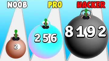 Pinker Lab | Yoga Ball Run (NOOB vs PRO vs HACKER)