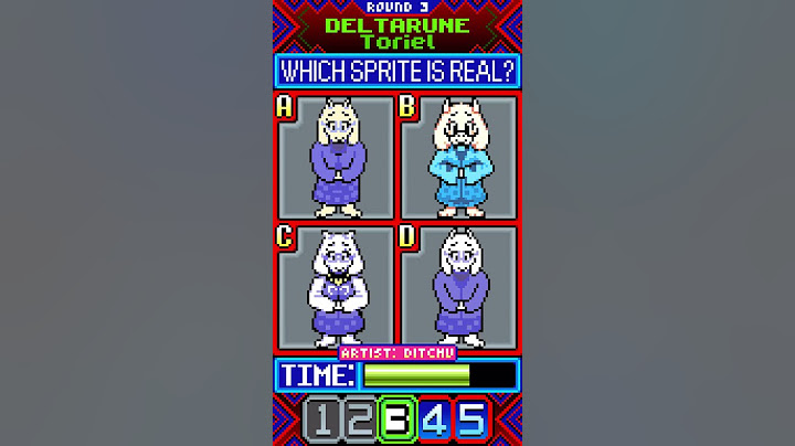 Which Sprite Is REAL? Deltarune Edition
