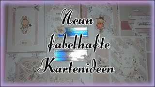 9 Kartenideen mit neuem Stickerbogen & Designpad #grußkarten #diy #decotime #basteln