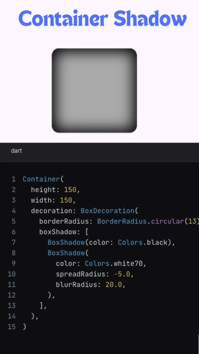 Container Shadow | Offset | How to use a Shadow | Container inner ...