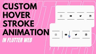 Custom hover stroke animation in flutter Web | Beginner | Speed Code | Implicit Animation | Web app