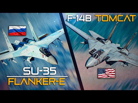 Su-35 Flanker-E Vs F-14 Tomcat | Digital Combat Simulator | DCS | INTERCEPT | DOGFIGHT