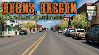 Driving Through Burns Oregon Downtown Broadway Highway 20