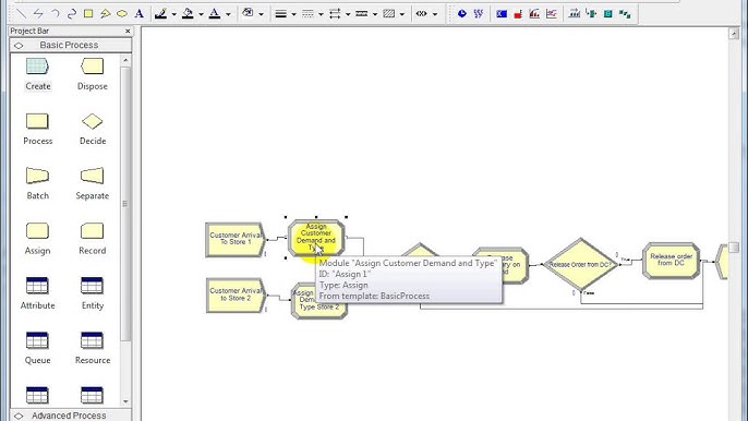 Data-Driven Supply Chain Model - Arena Simulation Software 