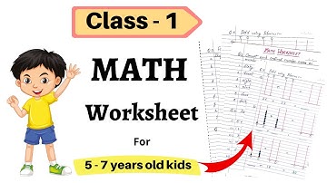 Math Worksheet for Grade 1| Math Worksheet for Class 1| Class 1 Maths Worksheet | Class 1 Maths