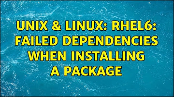 Unix & Linux: RHEL6: Failed Dependencies when installing a package