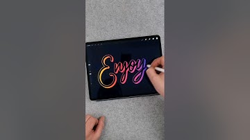 How to make Gradient Lettering in Procreate