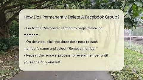 How Do I Permanently Delete A Facebook Group? - Everyday-Networking