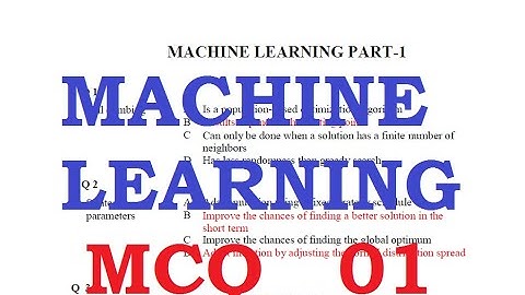Machine Learning MCQ Questions Part1