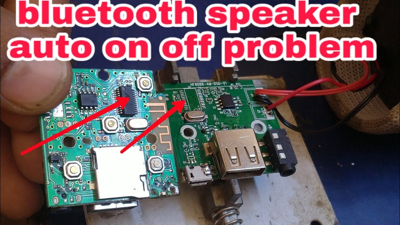 bluetooth speaker auto on off problem 