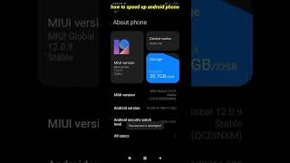 How To Speed Up Android Phoneshorts tech viralviralshorts shortsfeed speedyour Phone tips
