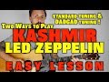 Kashmir Led Zeppelin Acoustic Easy Guitar Tutorial