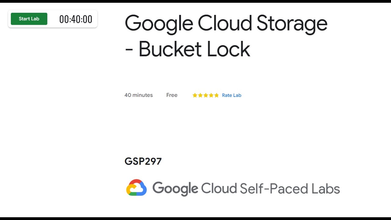 GSP297 Google Cloud Storage Bucket Lock YouTube