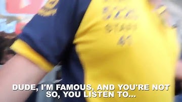 Footage of Christian Burns Assaulting a secret guard At Vidcon