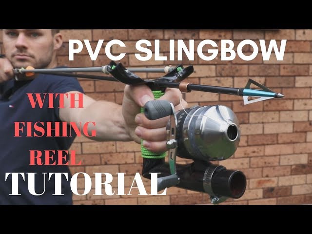 Make A 45lb SLINGBOW, SLINGSHOT FISHING for $10 FULL Tutorial From