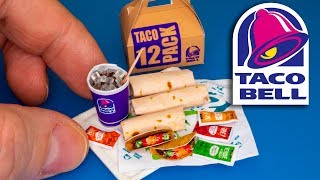 DIY Miniature Taco Bell Nacho party pack | DollHouse  Hacks and crafts